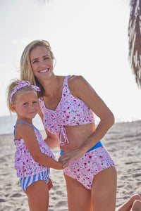 Beachside Footprints Two Piece Swimsuit