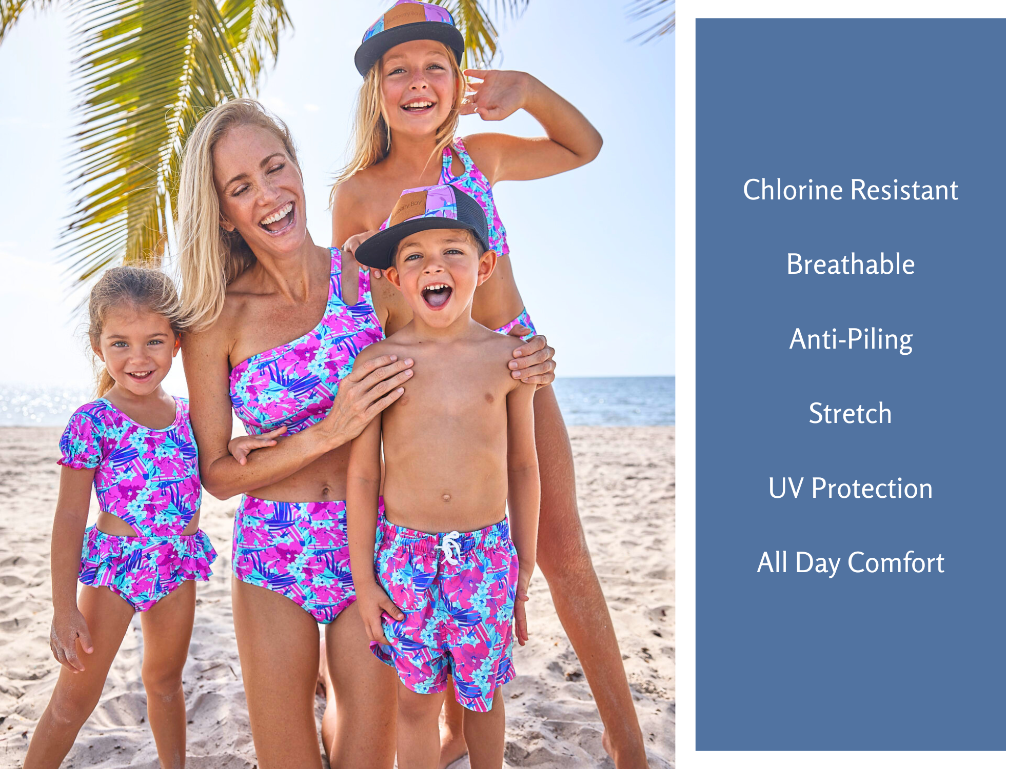 Children's Swimsuits SPF protected Swimwear, Blueberry Bay Swim