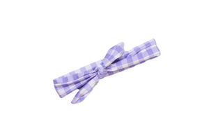 Lavender Gingham Headwrap